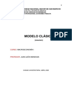 Modelo Clásico Resumen