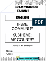 6 1 Theme Community Subtheme My Country Program Transisi Tahun 1