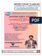 APARCHIT SUPER CURRENT AFFAIRS 350+ WITH FACTS FEBRUARY All