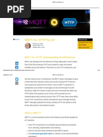 MQTT Vs. HTTP for IoT