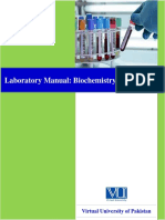 Laboratory Manual: Biochemistry I (BIO202) : Virtual University of Pakistan