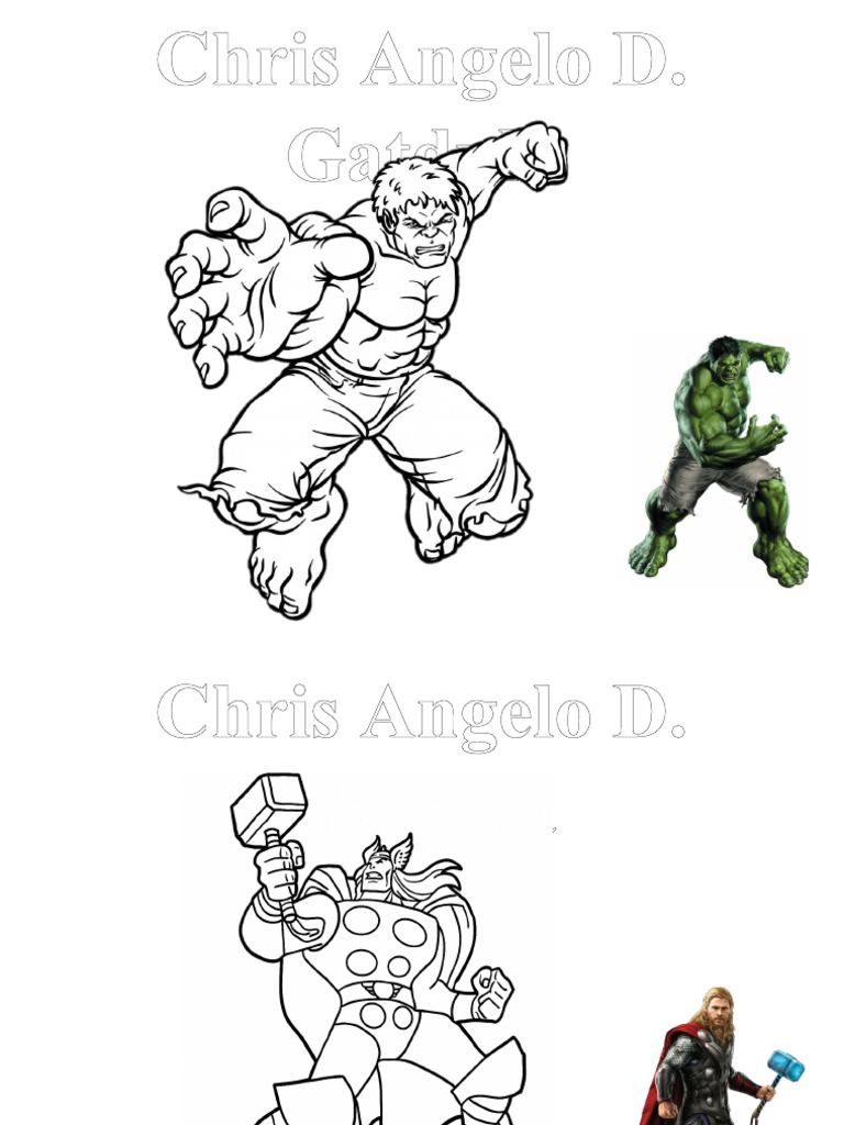 Avengers Coloring Book Sample Book Printable | PDF