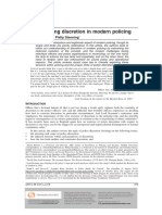 Understanding Discretion in Modern Policing: Simon Bronitt and Philip Stenning