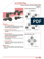 MS Type Lower Profile Plug: H/MS Series Circular Connector Conforming To MIL-C-5015