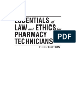 (Pharmacy Education Series) Kenneth M. Strandberg - Essentials of Law and Ethics For Pharmacy Technicians, Third Edition (2011, CRC Press)