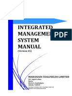 Integrated Management System Manual: (Version 05)
