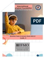 IFMO Class 3 2020 Question Paper