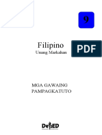 Grade 9 FILIPINO LAS For Fist Quarter