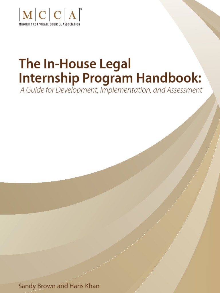 The In House Legal Internship Program Handbook A Guide For