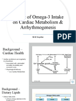 Impact of Omega-3 Intake On Cardiac Metabolism & Arrhythmogenesis