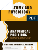 Anatomy and Physiology: Camposano, Frusa, Laurente, Ranoa, Yao