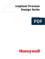 Conceptual Process Design Suite: Tutorials