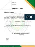 Certificate of Employment For Teachers Edited