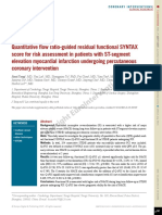 Quantitative Flow Ratio Guided Residual Functional Syntax Score For Risk Assessm