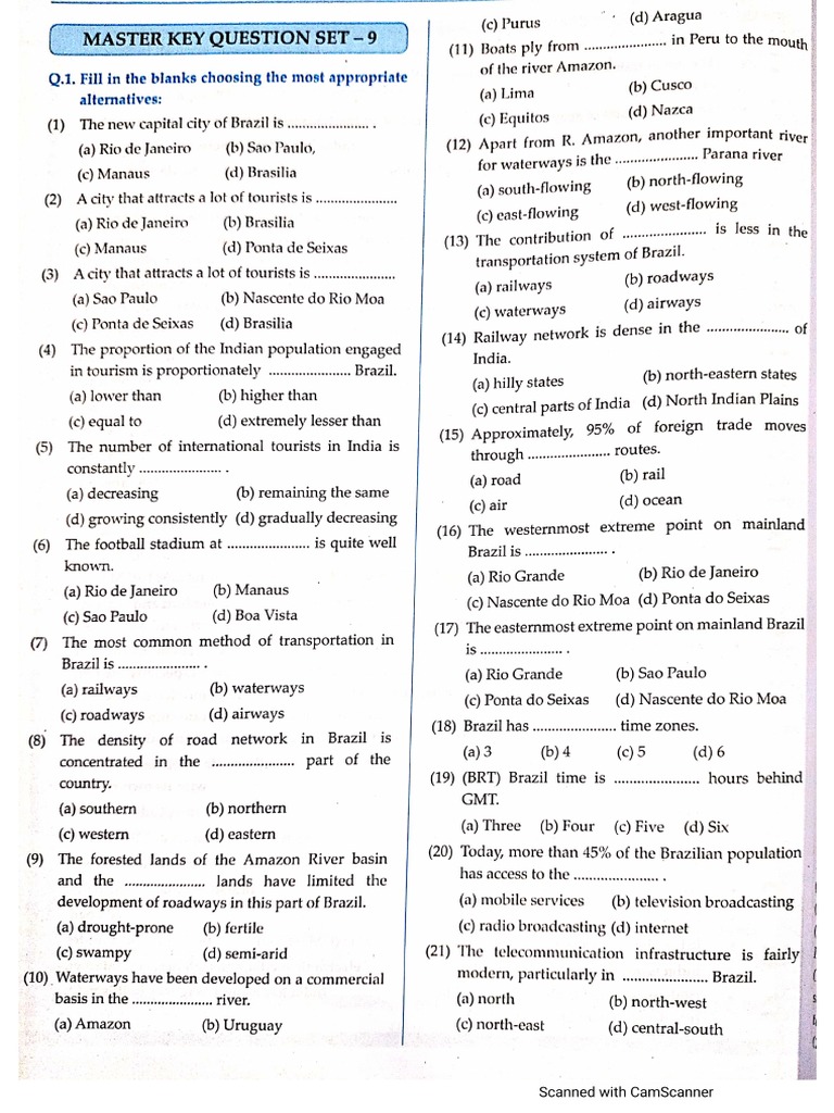 Geography Master Key PDF
