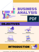 Simple Pastel 3D Business Analysis Professional Presentation
