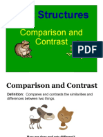 Text Structures: Comparison and Contrast