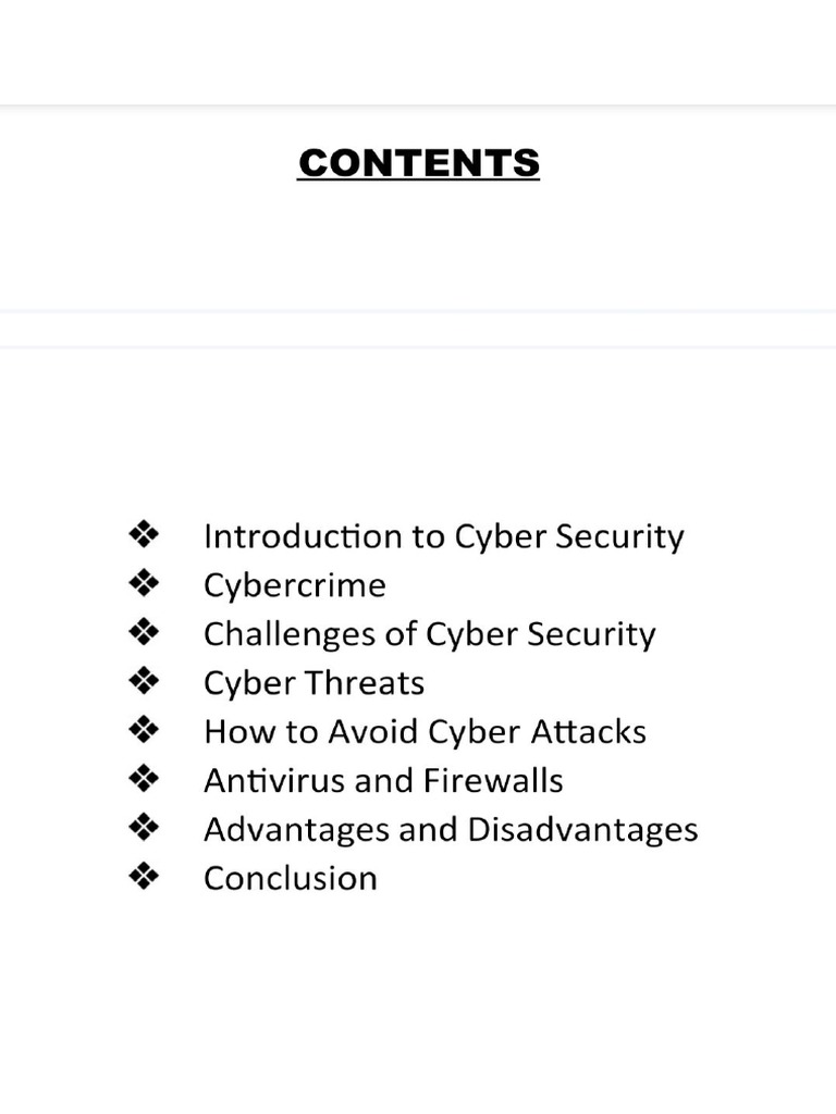 Seminar Report.. Cyber Security | PDF