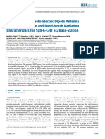 A Conformal Magneto-Electric Dipole Antenna With Wide H-Plane and Band-Notch Radiation Characteristics For Sub-6-GHz 5G Base-Station