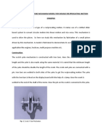 Fabrication of Skotch Yoke Mechanism For Double Reciprocating Motion