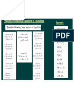 Practice Simultaneous Equations in 3 Variables