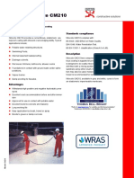 Fosroc Nitocote CM210: Uses Standards Compliance