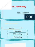 Group 3 - Teaching Practice 2 - Vocabulary