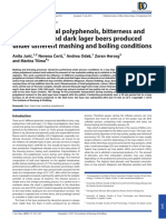 Analysis of Total Polyphenols, Bitterness and Haze in Pale and Dark Lager Beers Produced Under Different Mashing and Boiling Conditions