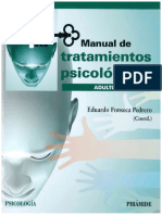 Manual de Tratamientos Psicologicos Adultos Eduardo Fonseca Pedrero