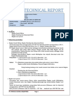 Technical Report EXCAVATOR CAT 320D BZP01382 SETOLI