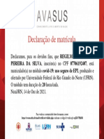 Covid-19 Uso Seguro de EPI - Certificado de Matrícula - PDF REGILMA