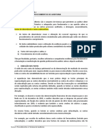 Procedimentos de Auditoria