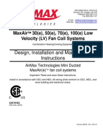 Design, Installation and Maintenance Instructions: Maxair Velocity (LV) Fan Coil Systems