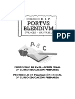 Evaluación inicial 3o Primaria Lengua