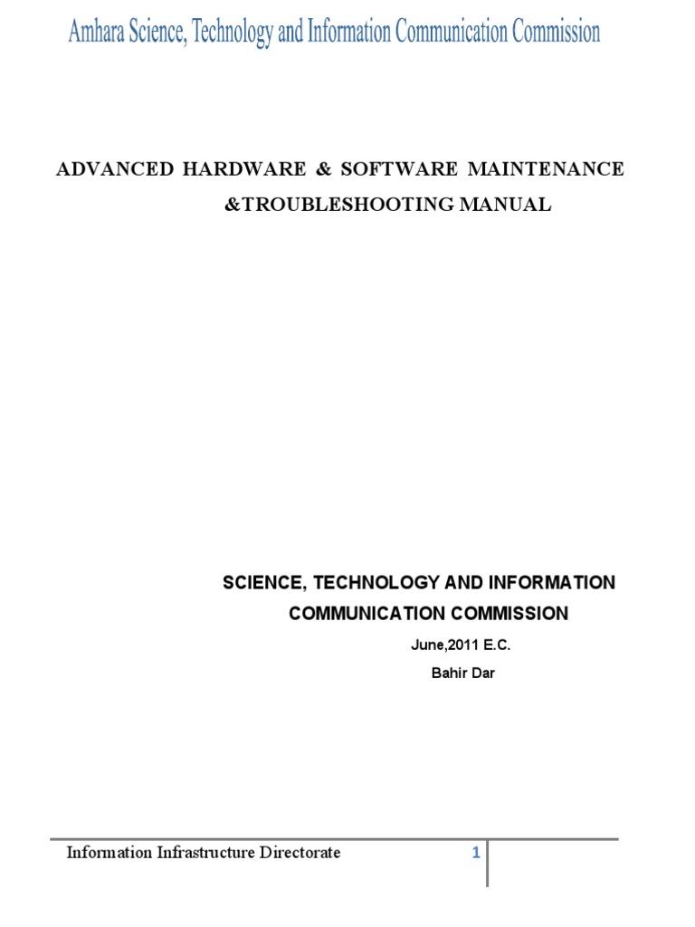 Advanced Hardware and Software Maintenance Manual Final PDF Booting