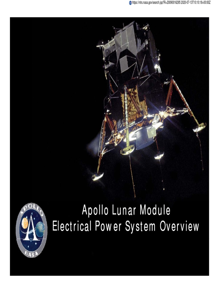 Apollo Lunar Module-Electrical Power System Overview | PDF | Apollo ...