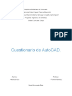 Cuestionario de AutoCAD.