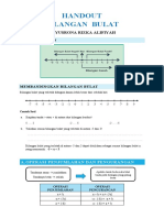 Handout Bilangan Bulat (Penjumlahan Dan Pengurangan) Kelas VII Semester 1