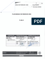 Plan Manejo de Residuos 2022