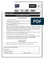 2022-JEE Main-13 - Paper