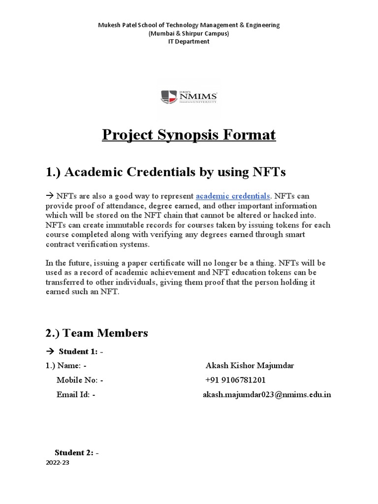 Academic Credentials via NFTs | PDF | Computing | Computer Science