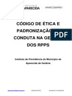 Codigo de Ética e Padronização de Conduta Na Gestão Do Rpps