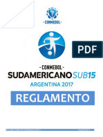 Reglamento Sudamericano Sub-15 Argentina 2017