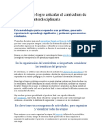 Cómo articular currículum con ABP de forma interdisciplinaria