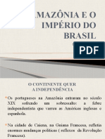 A Amazônia e o Império Do Brasil