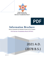 Ioe Masters Program Information Brochure - 2078