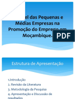 Apresentação PMes Em Moçambique e o Emprego