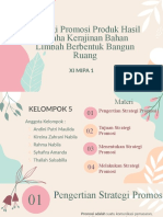 Strategi Promosi Produk Hasil Usaha Kerajinan Bahan Limbah Berbentuk Bangun Ruang