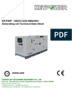 KP-F40P 4DX21-53D-HMS20W Generating Set Technical Data Sheet