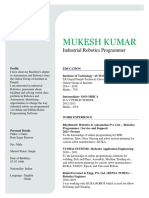 Mukesh Kumar: Industrial Robotics Programmer